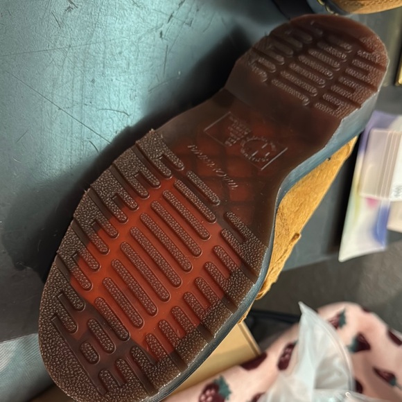 Dr. Martens Tan Suede Loafers with Fringe - Picture 3 of 3